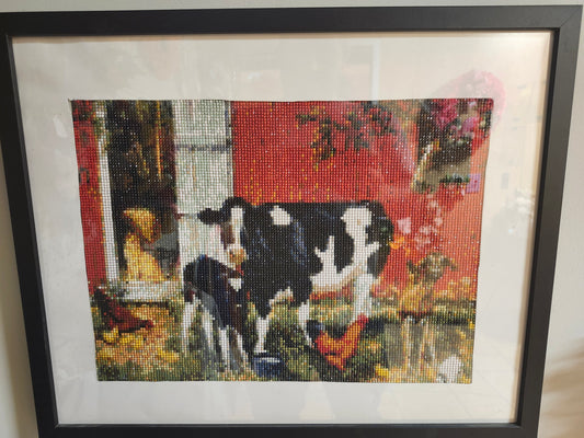 Cow Dimond  Painting