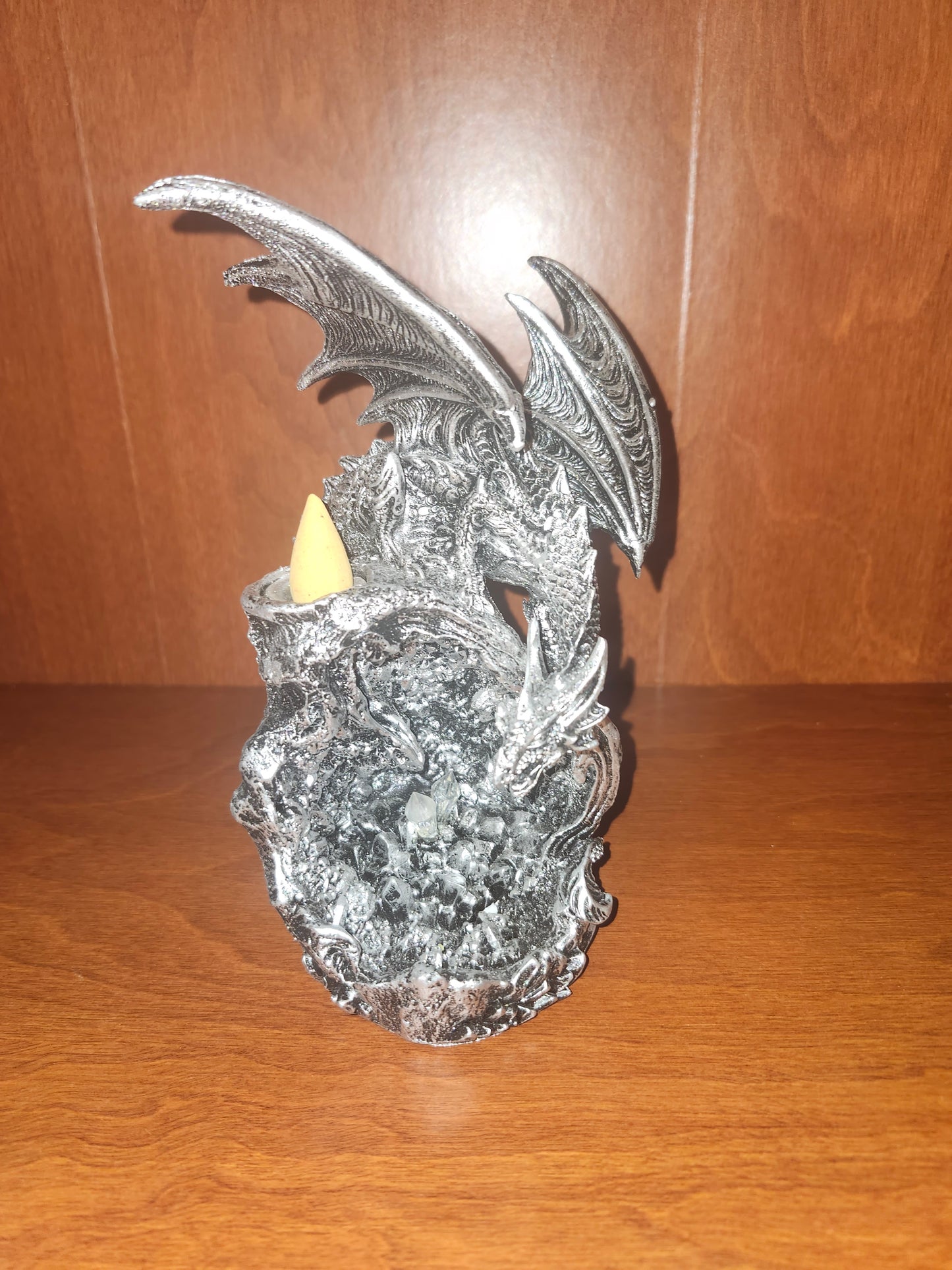 Silver Dragon Incense Burner