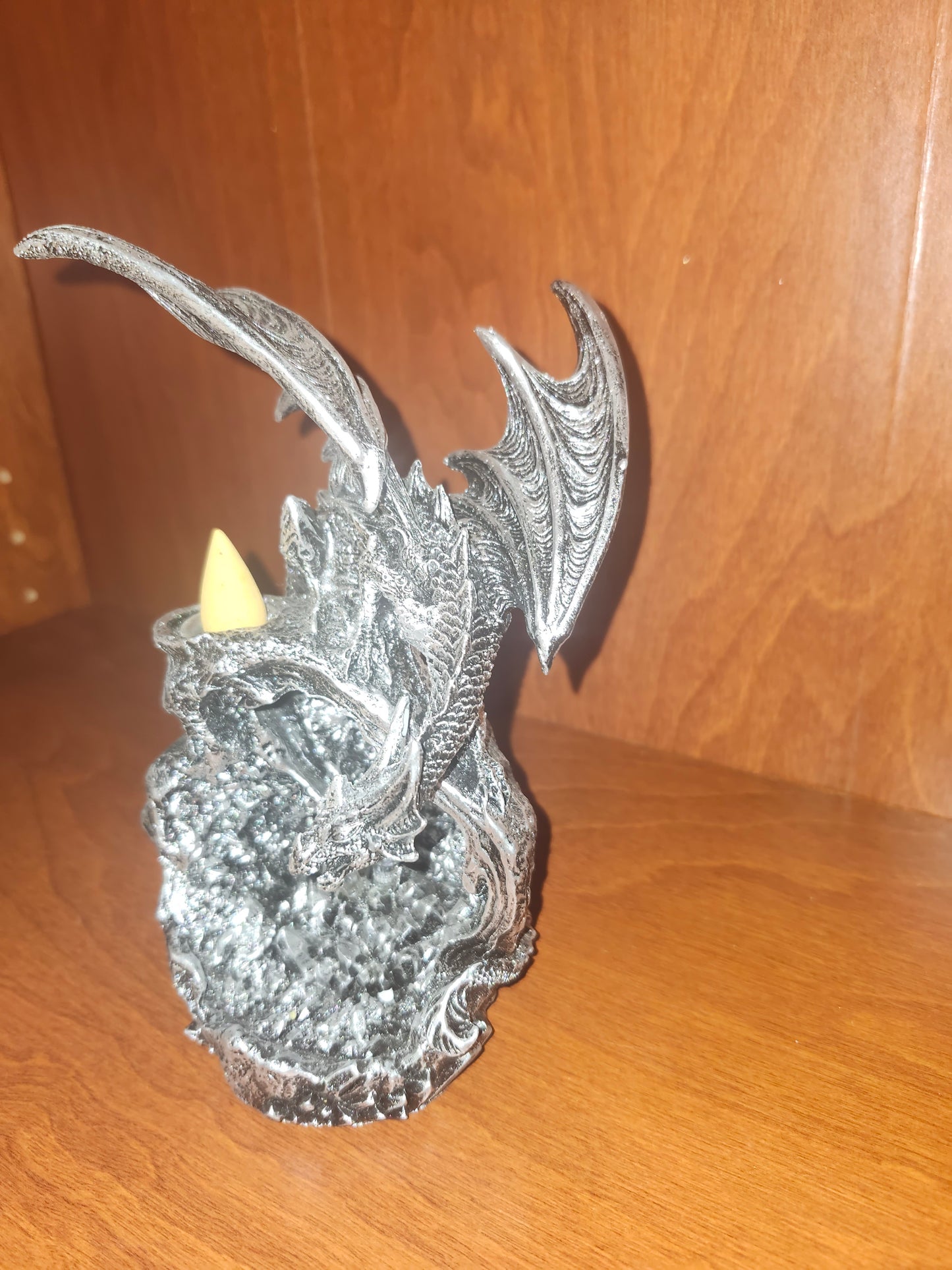 Silver Dragon Incense Burner