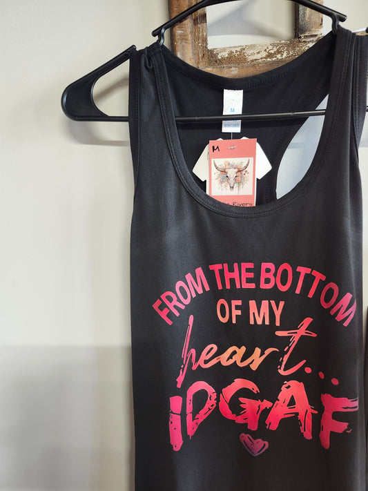 IDGAF tank top size m