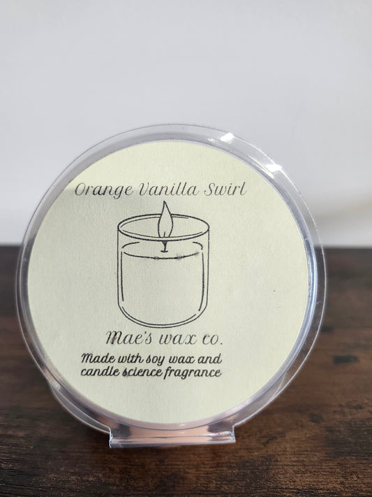 Orange Vanilla Swirl Wax Melts  6 pack
