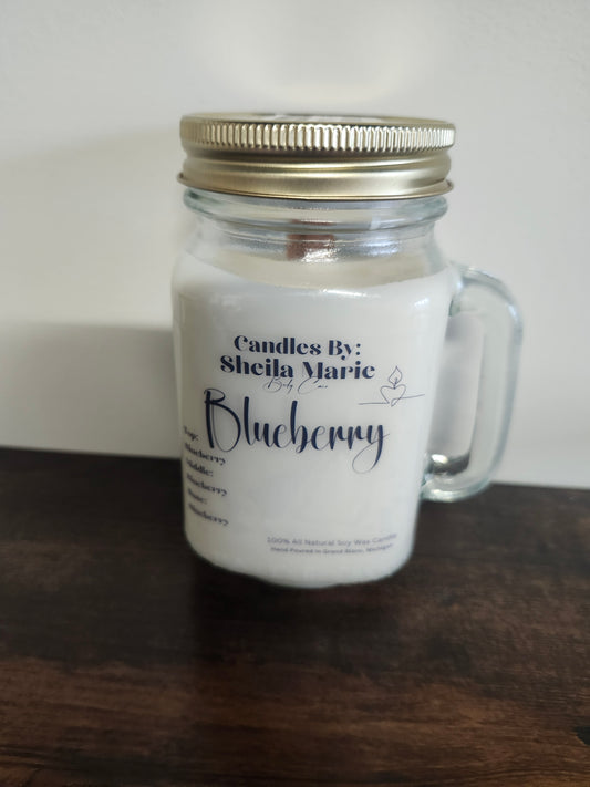 Blueberry Wood Wick Soy Candle