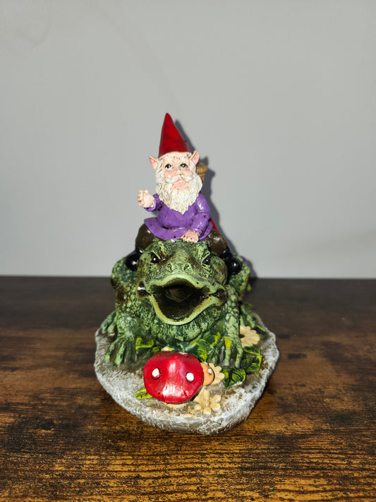 Gnome Frog Incent Burner