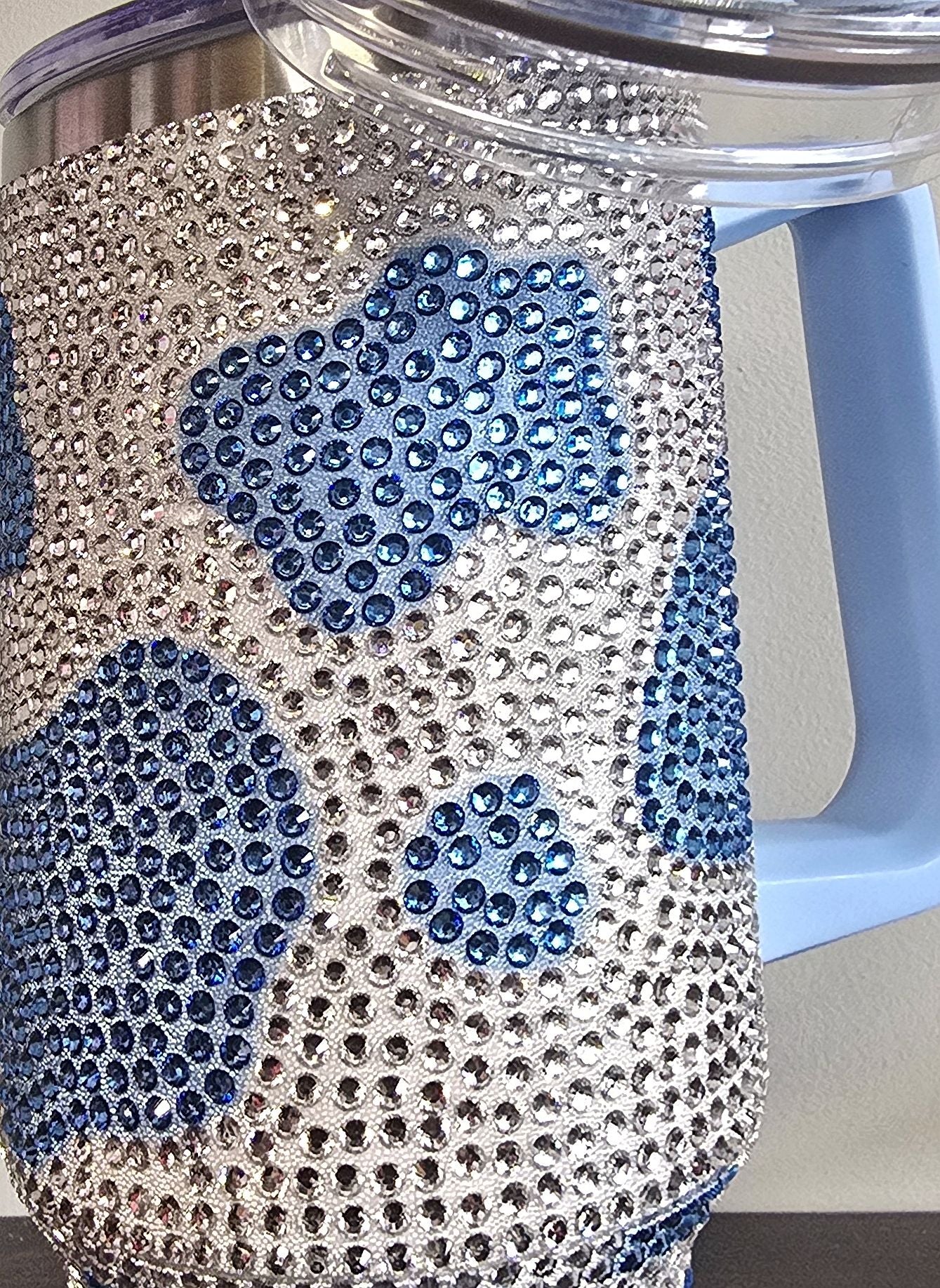 Blue Duo Lid Cow Tumbler