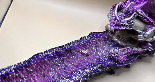 Dragon Geode w/ Skulls Incense Burner