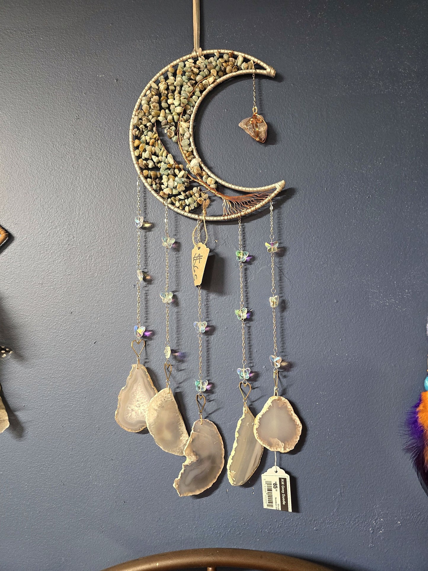 Am Grey Suede Dream Catcher