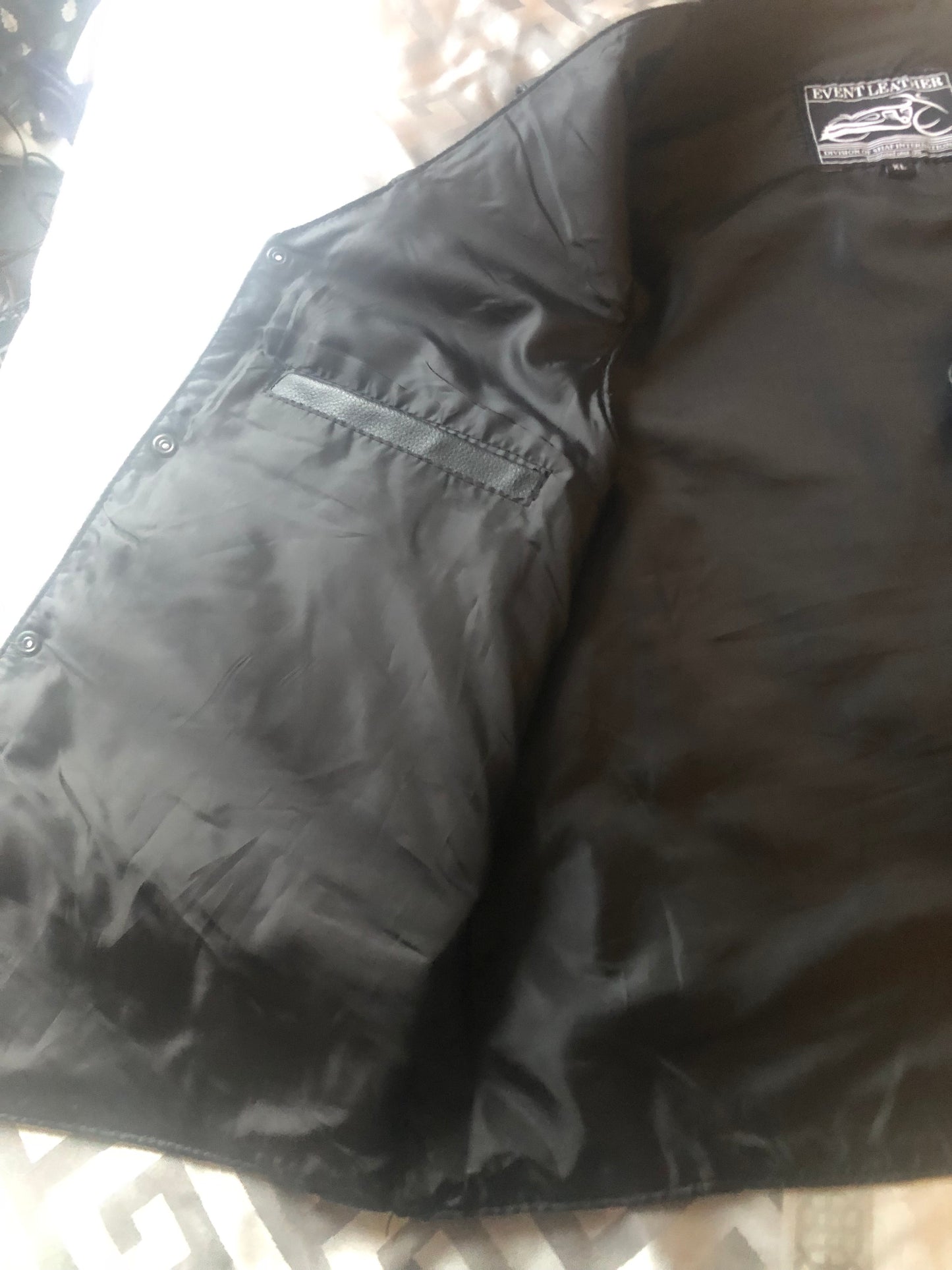 XL Event Leather Brand Leather Vest