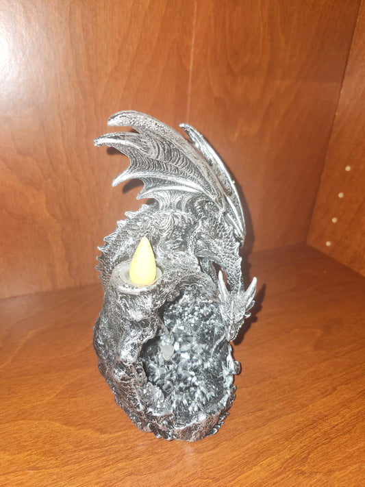 Silver Dragon Incense Burner