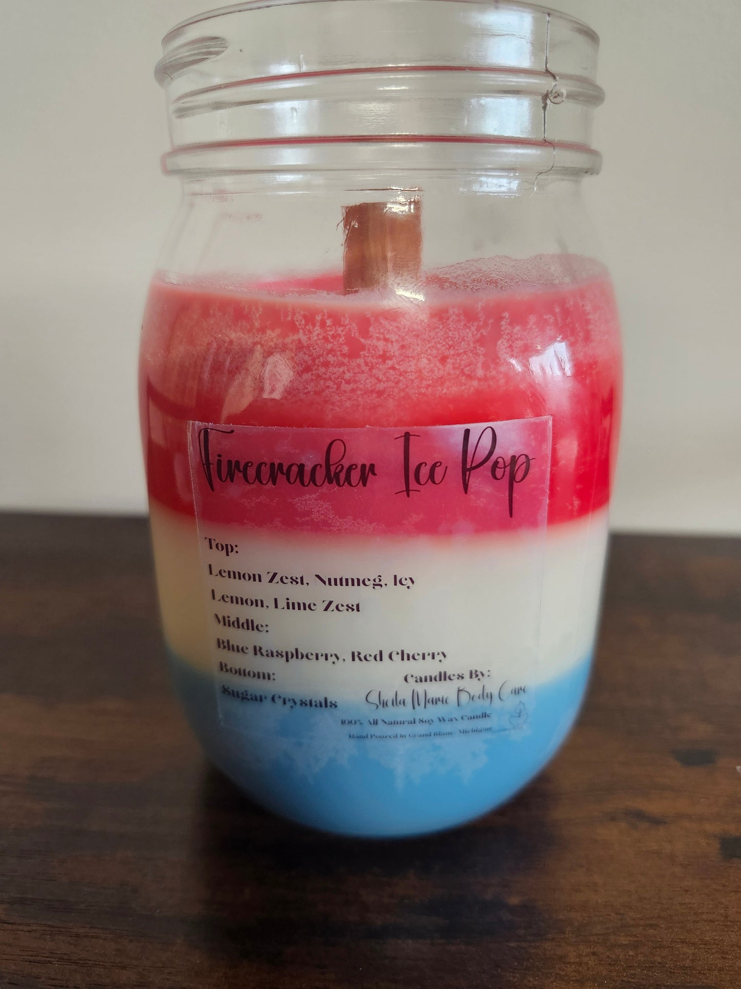 Fire Cracker Ice Pop Candle
