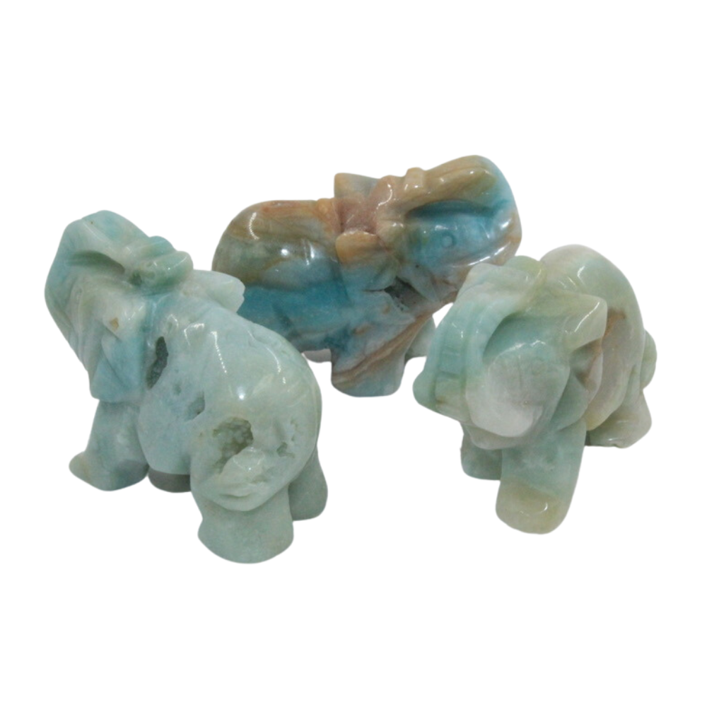 Crystal Elephant - Amazonite Large