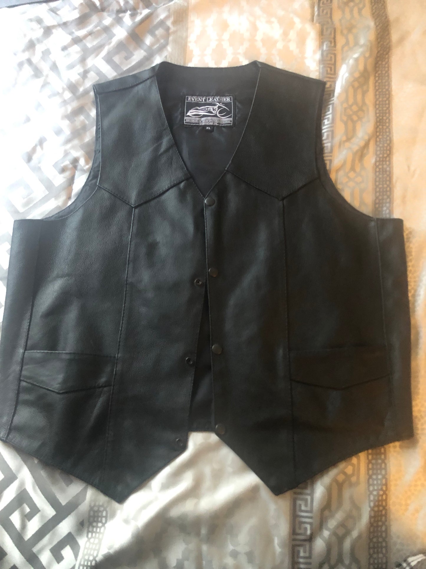XL Event Leather Brand Leather Vest