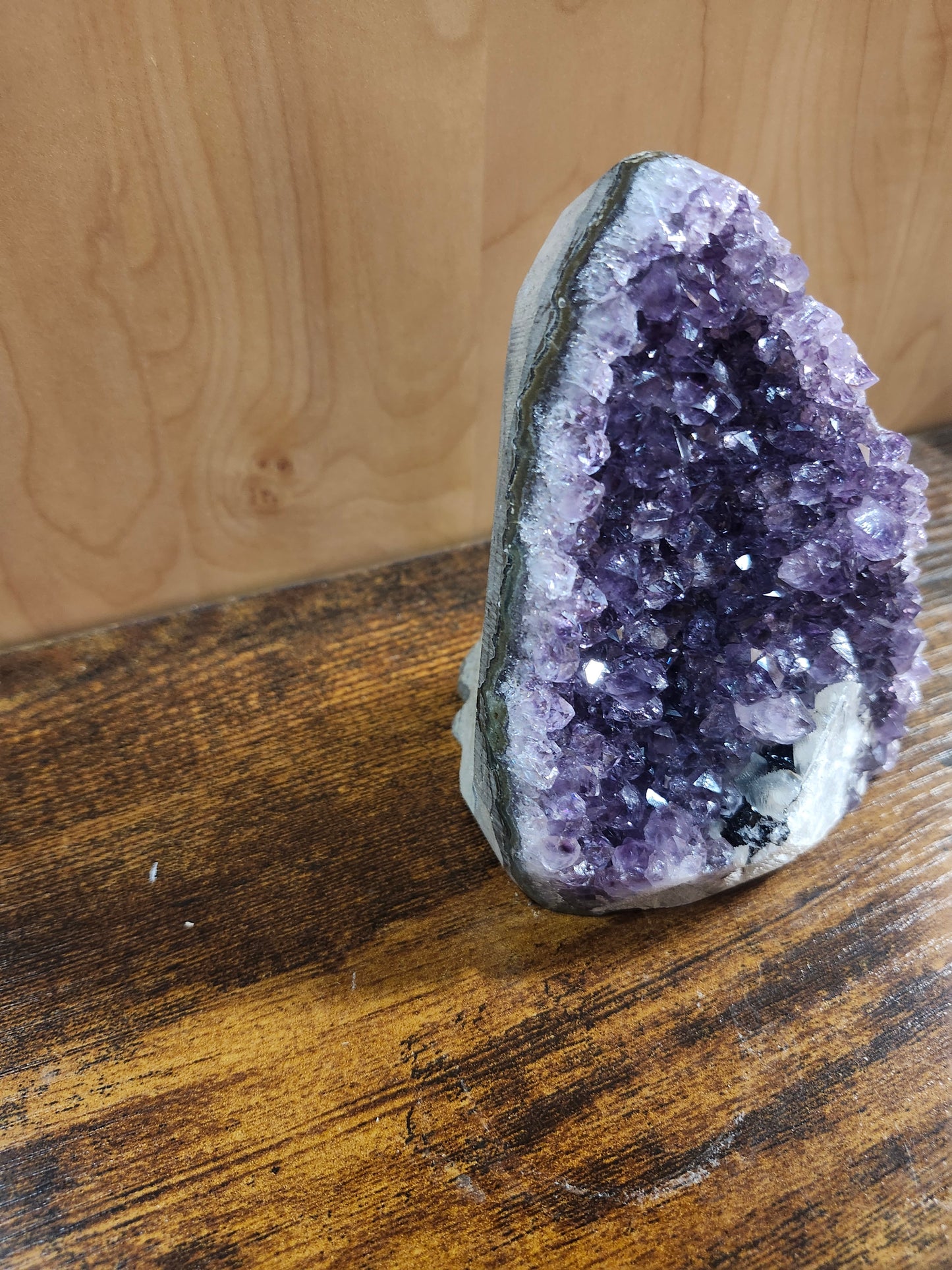 Natural Amethyst Geode Quartz Cluster Crystal