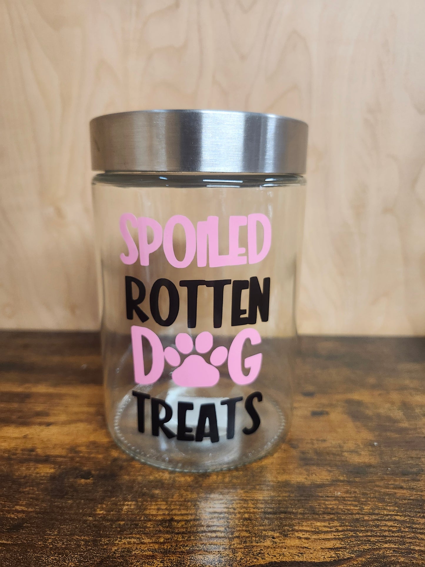 Spoiled Rotten Dog Treat Jar