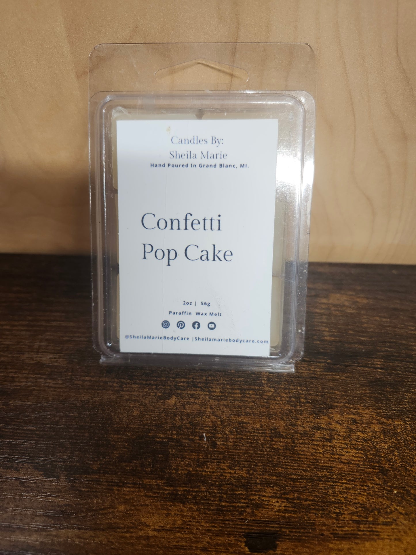Confetti Pop Cake 6 PC Wax Melt