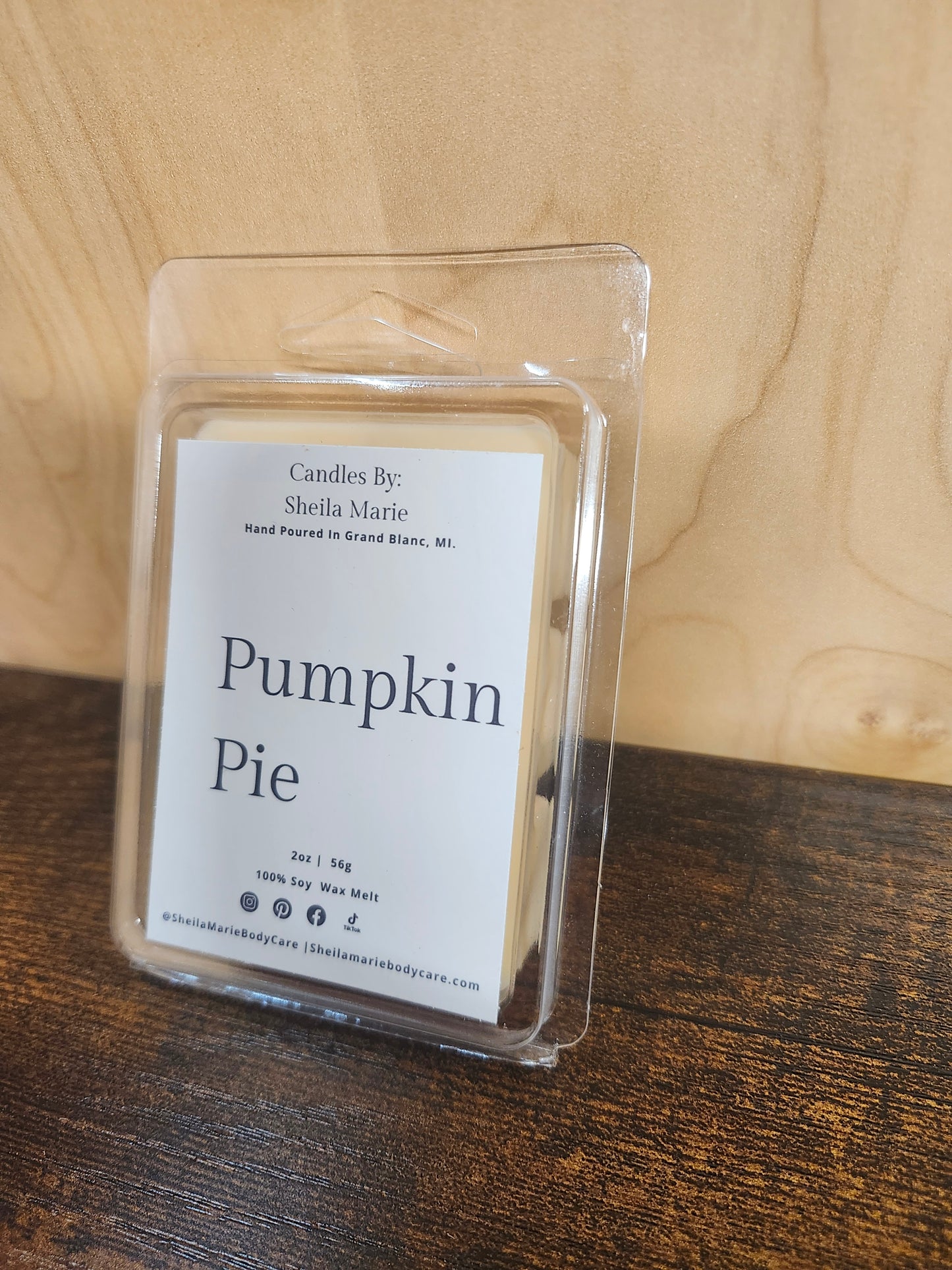 Pumpkin Pie Wax Melt 6pc
