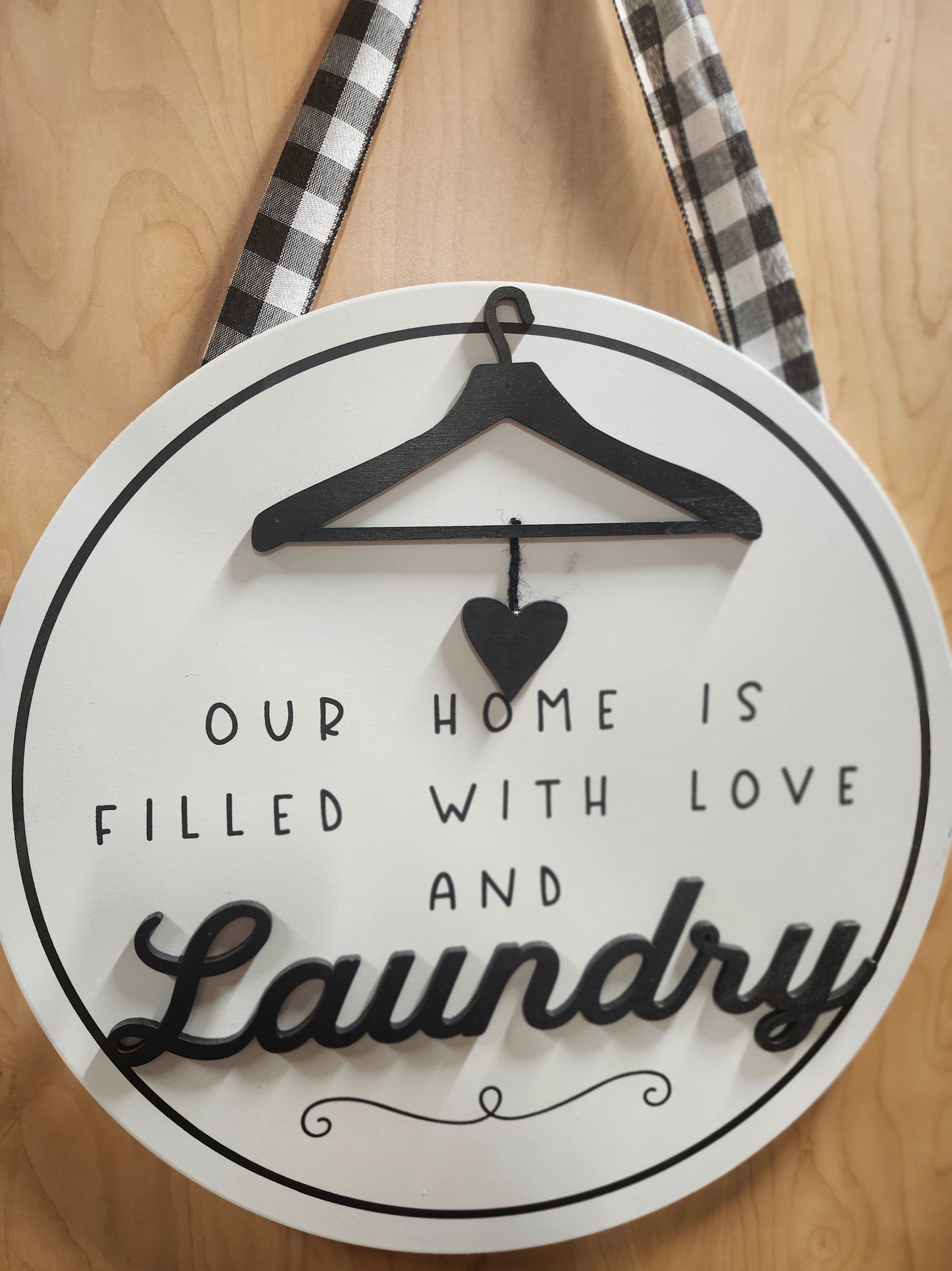 Laundry Wood Sign
