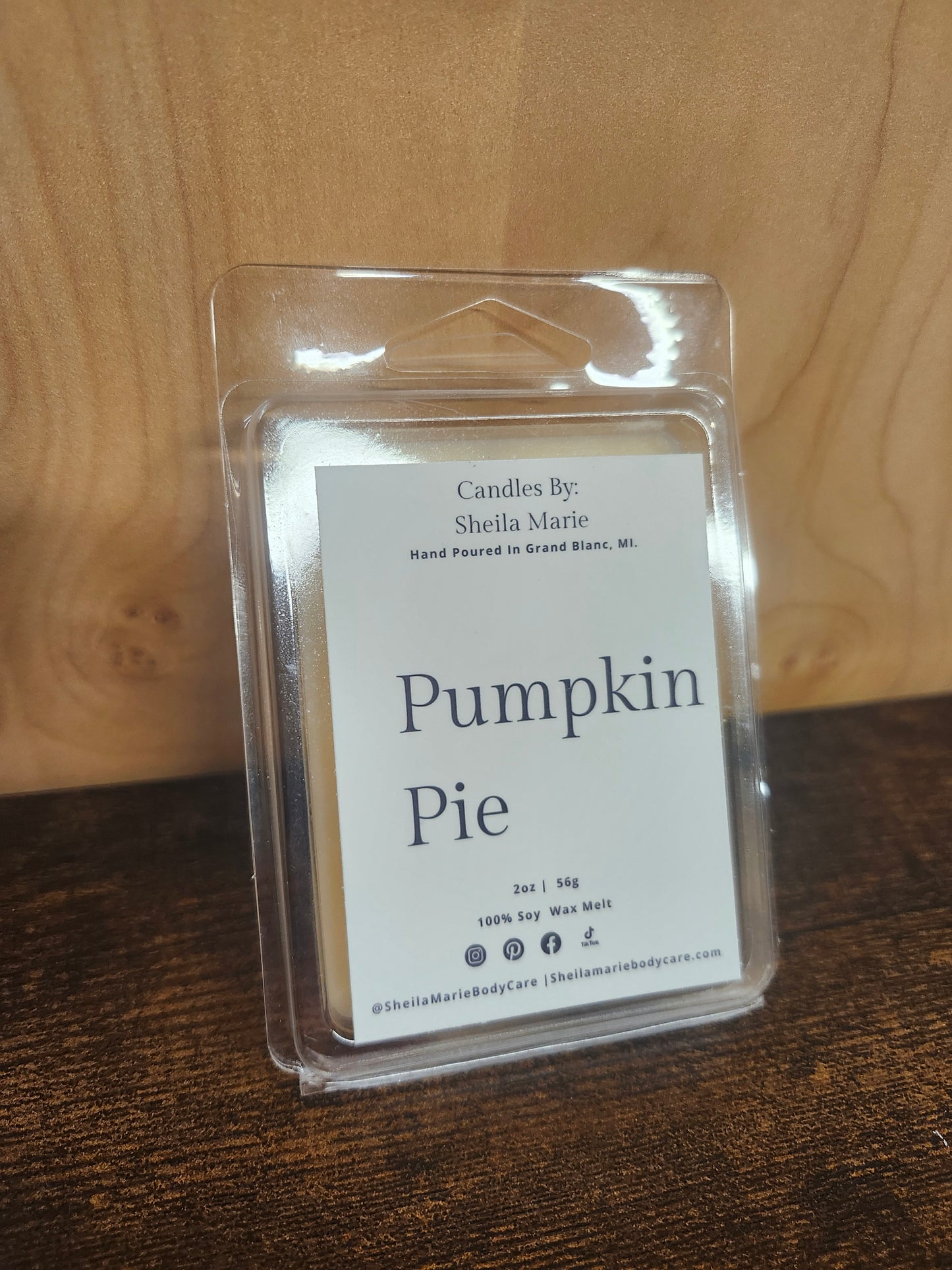 Pumpkin Pie Wax Melt 6pc