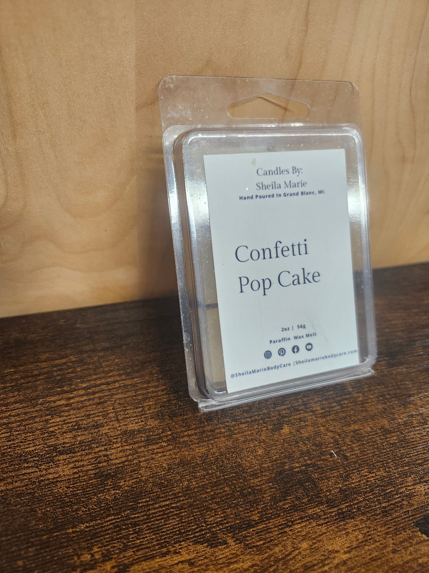 Confetti Pop Cake 6 PC Wax Melt