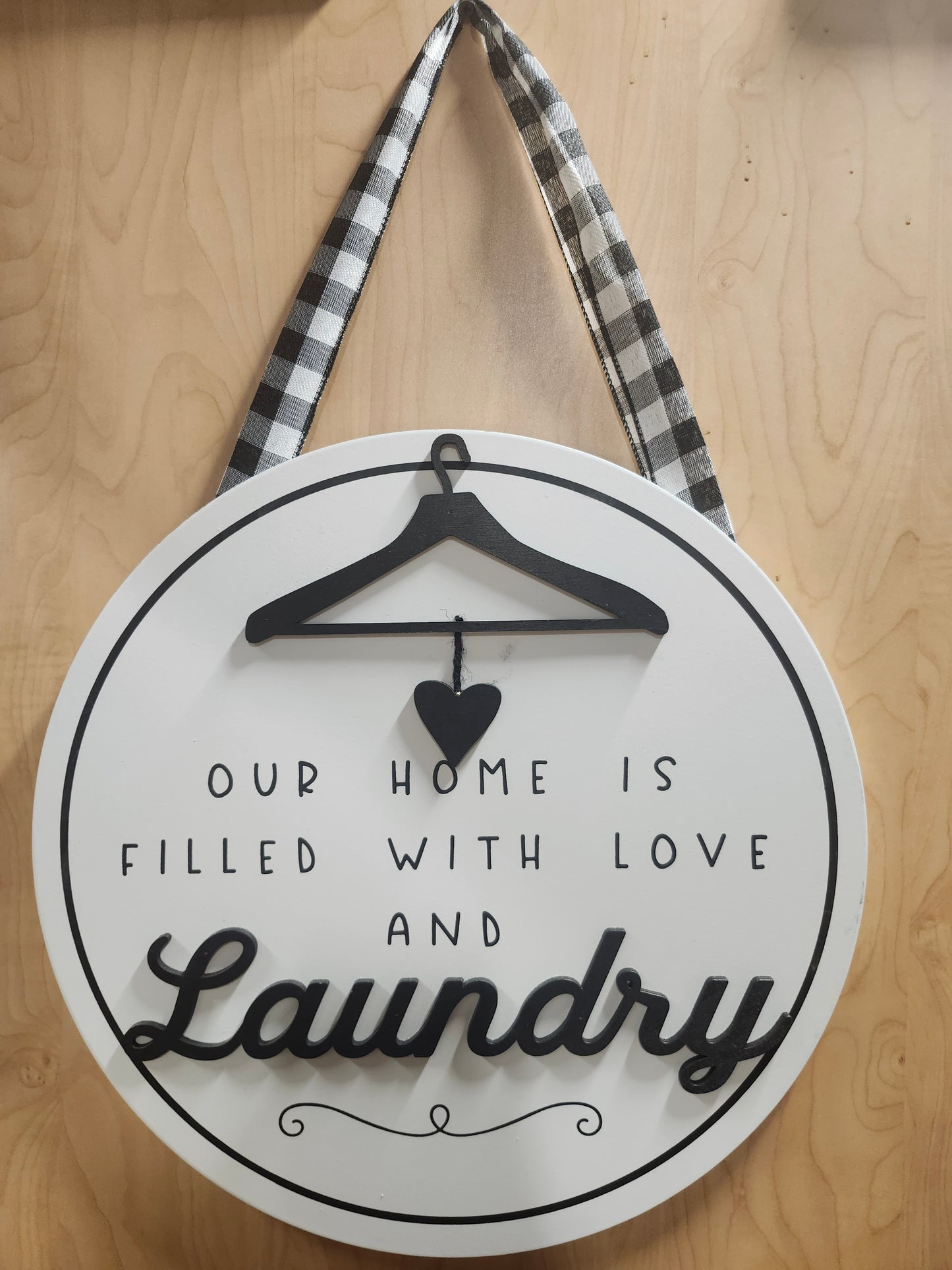 Laundry Wood Sign