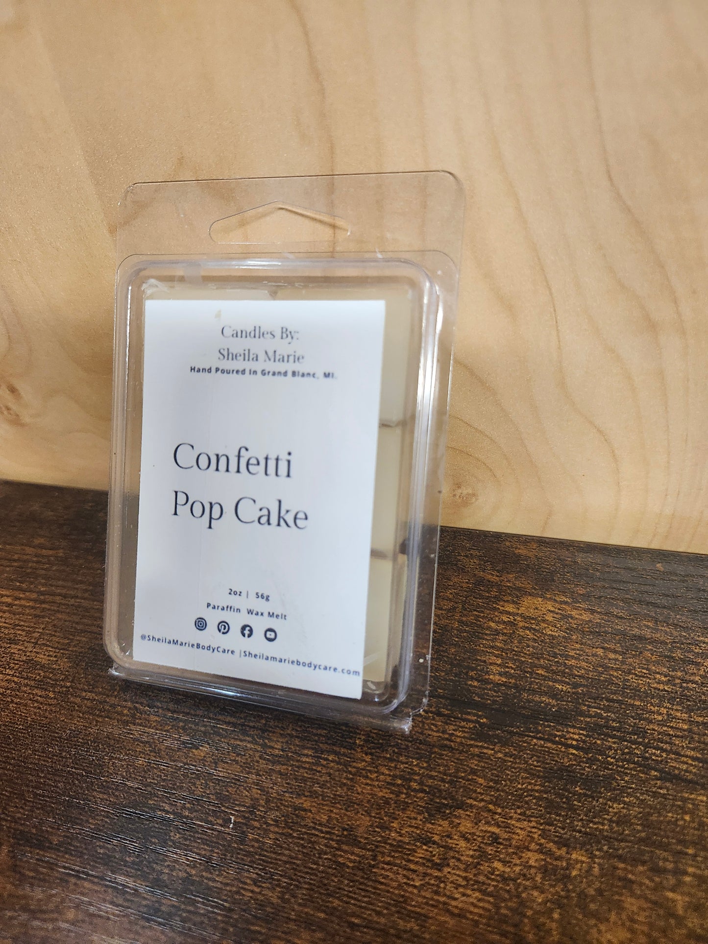 Confetti Pop Cake 6 PC Wax Melt