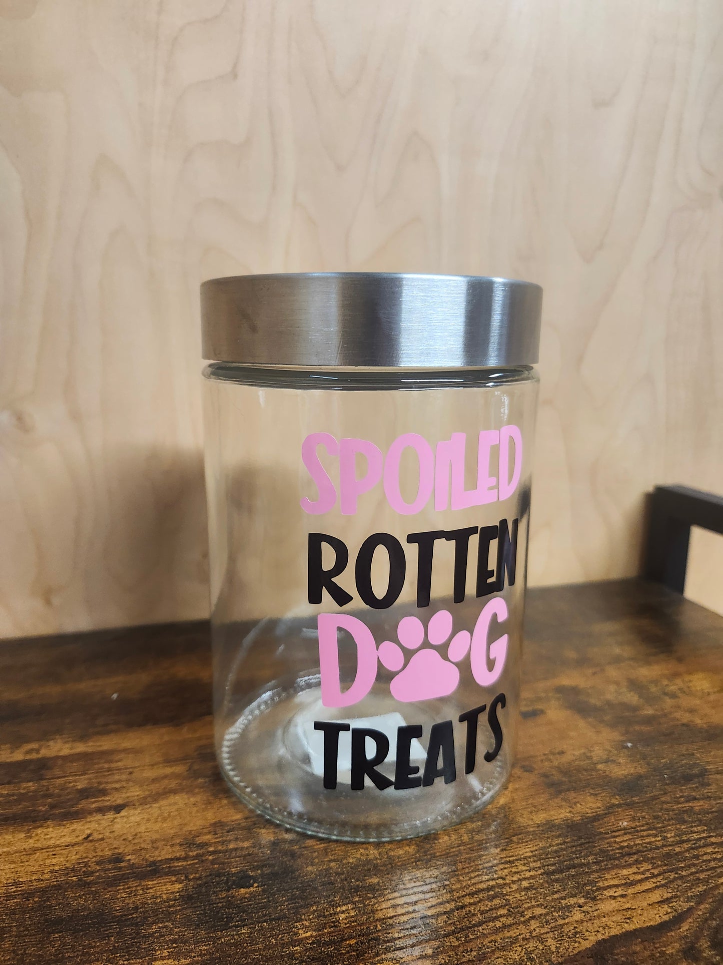 Spoiled Rotten Dog Treat Jar