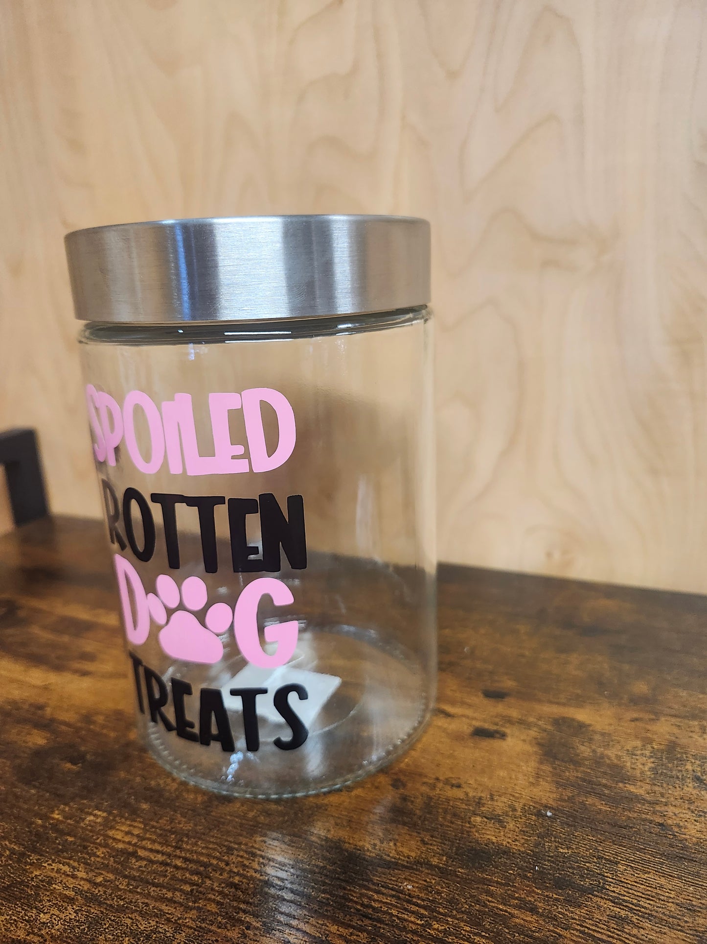 Spoiled Rotten Dog Treat Jar