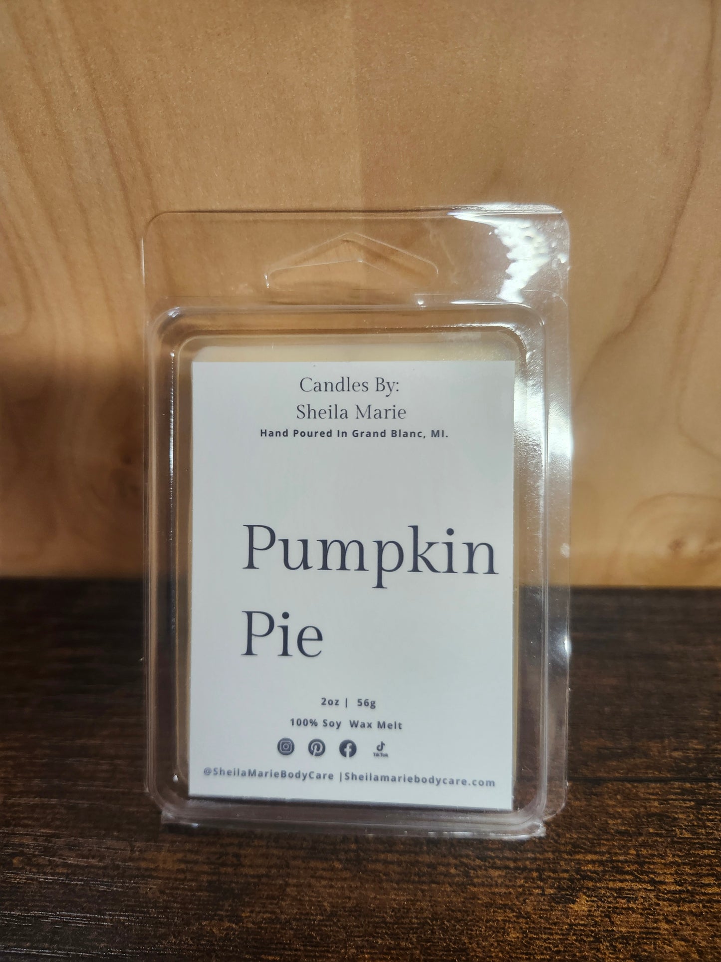 Pumpkin Pie Wax Melt 6pc